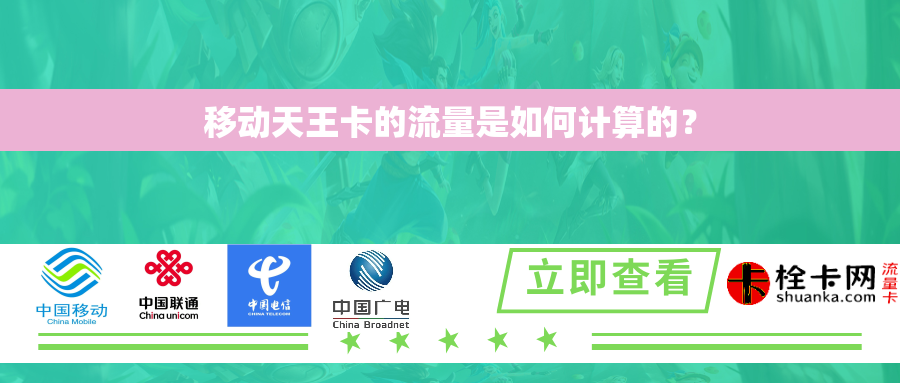移动天王卡的流量是如何计算的? 移动天王卡的流量是如何计算的?