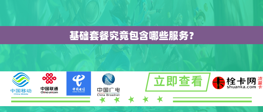 基础套餐究竟包含哪些服务？