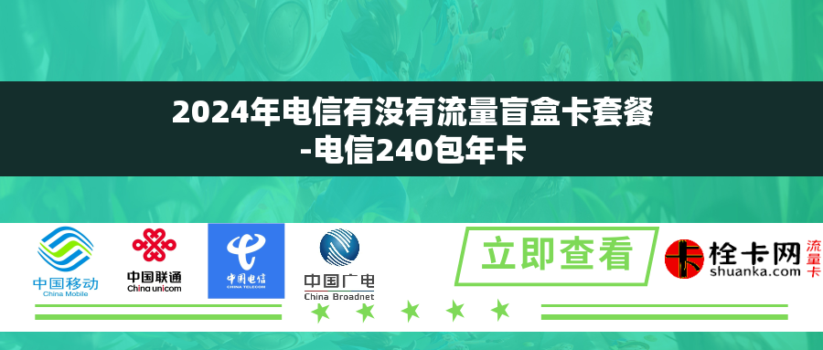 2024年电信有没有流量盲盒卡套餐-电信240包年卡