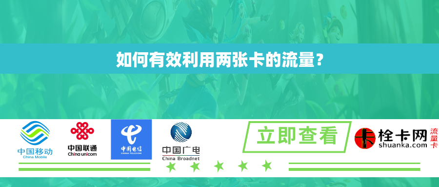 详细阅读:如何有效利用两张卡的流量? 如何有效利用两张卡的流量?