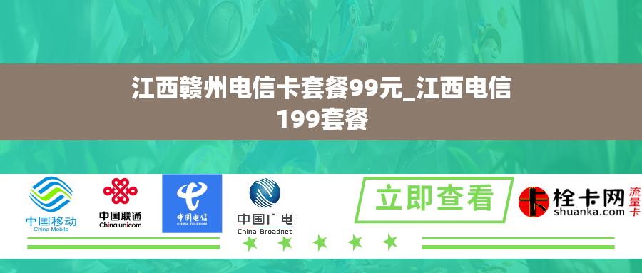 江西赣州电信卡套餐99元_江西电信199套餐