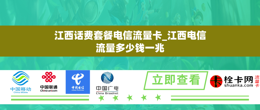 江西话费套餐电信流量卡_江西电信流量多少钱一兆