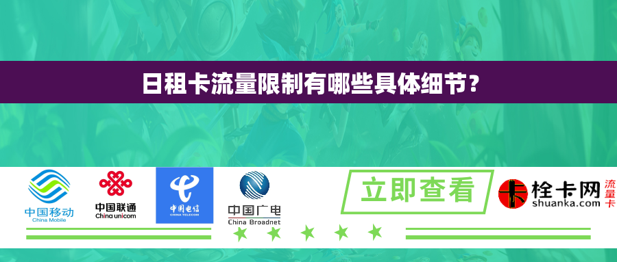 日租卡流量限制有哪些具体细节？