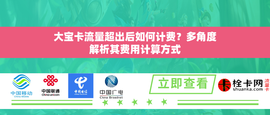 大宝卡流量超出后如何计费？多角度解析其费用计算方式