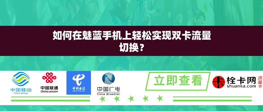 如何在魅蓝手机上轻松实现双卡流量切换？