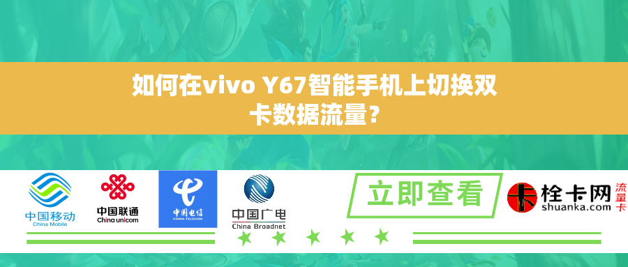 如何在vivo Y67智能手机上切换双卡数据流量? 如何在vivo Y67智能手机上切换双卡数据流量?
