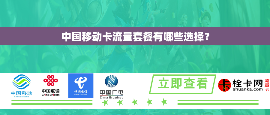 中国移动卡流量套餐有哪些选择? 中国移动卡流量套餐有哪些选择?