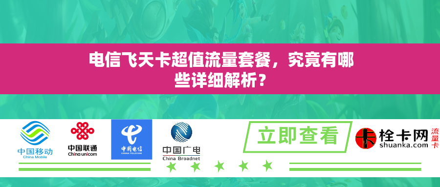 电信飞天卡超值流量套餐，究竟有哪些详细解析？