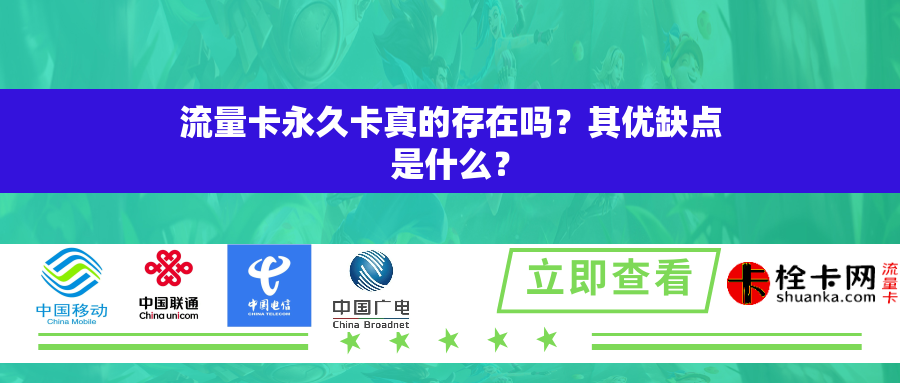 流量卡永久卡真的存在吗？其优缺点是什么？