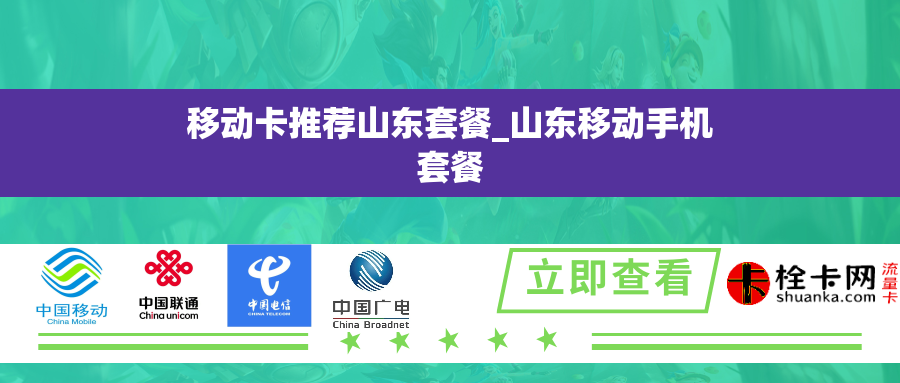 移动卡推荐山东套餐_山东移动手机套餐