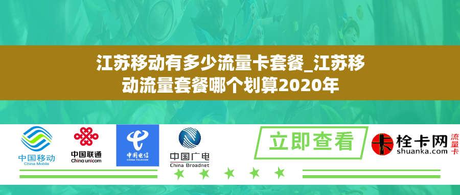 江苏移动有多少流量卡套餐_江苏移动流量套餐哪个划算2020年