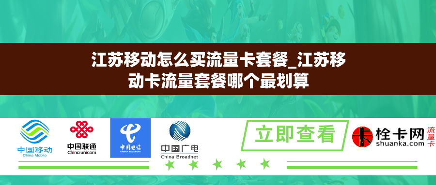 江苏移动怎么买流量卡套餐_江苏移动卡流量套餐哪个最划算 江苏移动怎么买流量卡套餐_江苏移动卡流量套餐哪个最划算