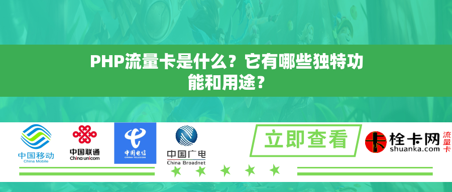 PHP流量卡是什么？它有哪些独特功能和用途？