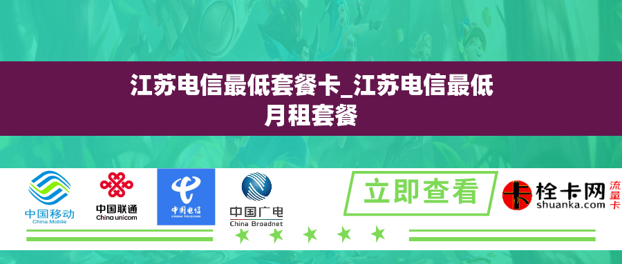 江苏电信最低套餐卡_江苏电信最低月租套餐