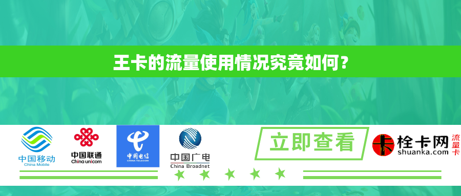 王卡的流量使用情况究竟如何？