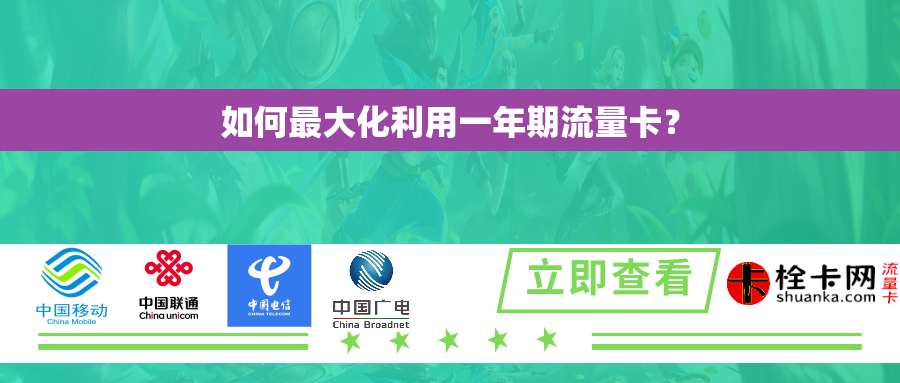 如何最大化利用一年期流量卡？