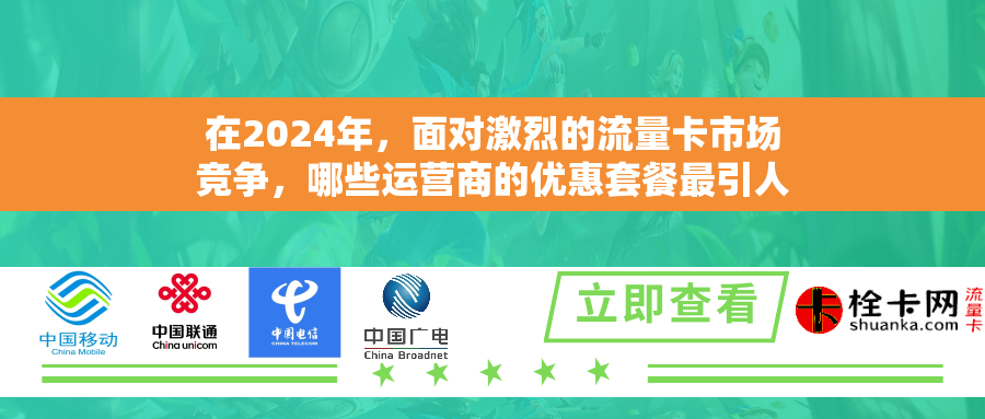 在2024年，面对激烈的流量卡市场竞争，哪些运营商的优惠套餐最引人注目？